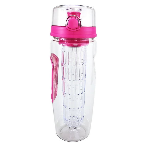Sunjoy Tech 960ML/32oz Fruit Infuser Sports Water Bottle With Strainer Spout Leak Proof Outdoor Wate for Home & Kitchen