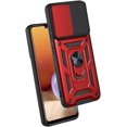 thumbnail image 4 of for Samsung Galaxy S21 Ultra Case, Slide Camera Cover with Magnetic Ring Kickstand Hybrid Armor Hard Phone Case for Galaxy S21 Ultra 5G for Women Men (Red, for Samsung S21 Ultra), 4 of 17