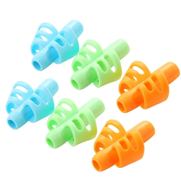 CHLUA Silicone Pencil Grip, Assorted Colors, 6 Count