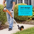 thumbnail image 4 of BLACK+DECKER 20V MAX* Lithium 10 In. String Trimmer/Edger + Hard Surface Sweeper Combo Kit, LCC221, 4 of 32