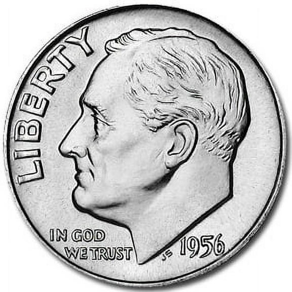 1956 Roosevelt Dime BU