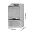 thumbnail image 3 of Chmadoxn Wall Mounted Plastic Bag Holder Light Gray Grocery Bag Dispenser Large Capacity Trash Bag Storage Organizer for Kitchen Organization Includes Adhesive Hooks, 3 of 6