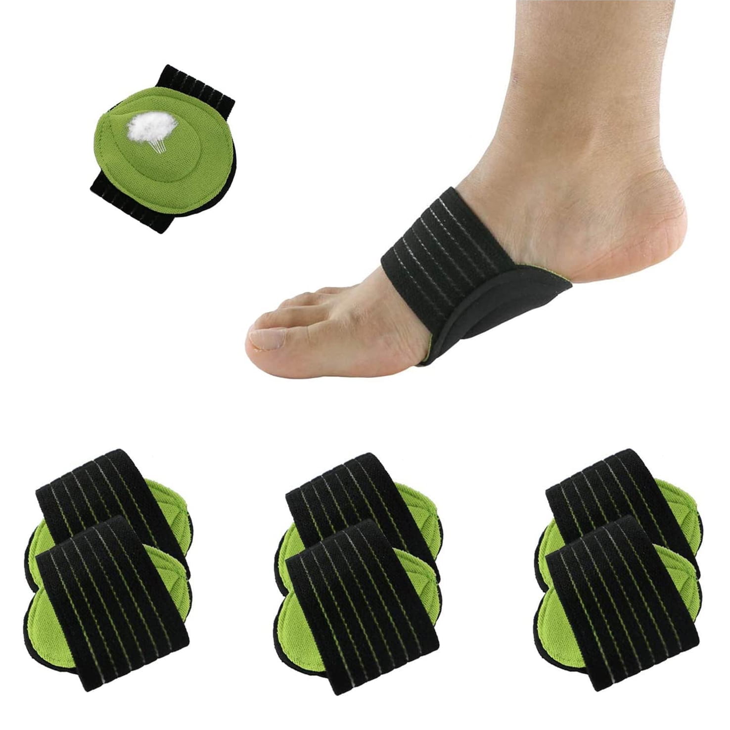Arch Support, 3 Pairs Compression Fasciitis Cushioned Support Sleeves