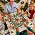 thumbnail image 5 of American Mahjong Mat with Rules, Christmas Hummingbird Poinsettia Design, 31.5 x 31.5 Inch, Non-Slip Waterproof Mahjong Table Mat with Carry Bag, 5 of 9