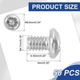 thumbnail image 2 of Uxcell Vis de Machine à Tête de Poêle, Vis Rondes en Acier Inoxydable 304 pour Armoire 50 10-32 x 1/4 Pouces, 2 of 7