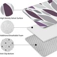 thumbnail image 5 of Purple Leaf Pattern Bathroom Rugs Sets 3 Piece,Toilet Cover Set,Absorbent Non Slip Bathroom Mats Sets with U-Shaped Contour Rug Toilet Rug Set, 5 of 5