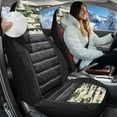 thumbnail image 2 of Uorisanigo Car Seat Covers Front Seats 2 Packs, Fluffy Faux Leather Camo Print Seat Covers for Cars SUV Pick-up Truck Sedan Auto Interior Cover Seats Protectors, Car Accessories Decor, 2 of 7