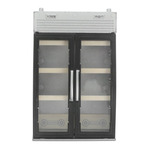 HOMEMAXS Miniature Refrigerator and Mini Freezer Model 1 Set Kitchen Layout Prop for Doll House Accessory