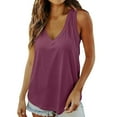 thumbnail image 1 of Nuevo chaleco liso sin mangas con cuello en V - Top corto sexy sin espalda con cierre de gancho - Poliéster/spandex, ropa para discotecas/fiestas, 1 of 4