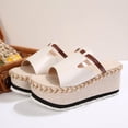 thumbnail image 6 of ATENAR Sandals for Women Outdoor Comfortable Womens Sandals Slide Shoes Women White 7, 6 of 9