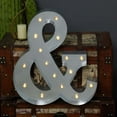 thumbnail image 2 of Efavormart 2 FT | Vintage Metal Marquee Number Lights Cordless With 16 Warm White LED - &, 2 of 11