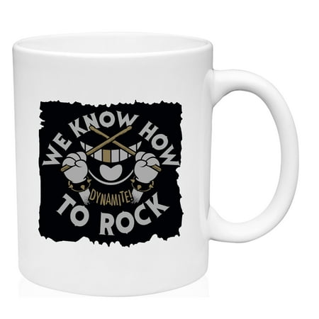 

We Know How To Rock Mug Large Coffee Mug 15 oz Ceramic Coffee Mug Funny Gift Cup