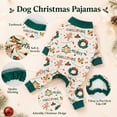 thumbnail image 4 of Kuoser Christmas Tree Pattern Dog Pajamas,Christmas Dog Soft Onesie for Small Medium Large Dogs, White, M, 4 of 7