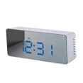 thumbnail image 1 of Reloj Despertador Multifunción Relojes Digitales LED - Temperatura / Modo de lámpara / Snooze / Espejo de Maquillaje - Rectángulo, azul Rectángulo luz LED azul Colco LED Despertador Digital de Viaje, 1 of 4