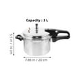 thumbnail image 2 of BESTYASH Electric Pressure Cooker Pressure Canner Polished Composite Bottom Easy Cleaning For Home Cooks 1Pcs, 2 of 8