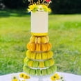 thumbnail image 6 of 6 Tier Macaron Display Stand, Round Clear Cupcake Holder Display Stand Dessert Pastry Tower Stand for Wedding Birthday Bar Party Décor - 10 inches, 6 of 8