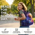 thumbnail image 2 of DISNIMO School Backpack for Boys, Basketball Print 3pcs Kids Bookbag Set with Lunch Box Pencil Case, Lightweight Portable Backpack with Adjustable Strap, Back to School Gift, 2 of 7