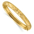 thumbnail image 1 of 14k Yellow Gold 7.90mm Hinged Bangle Bracelet, 1 of 8