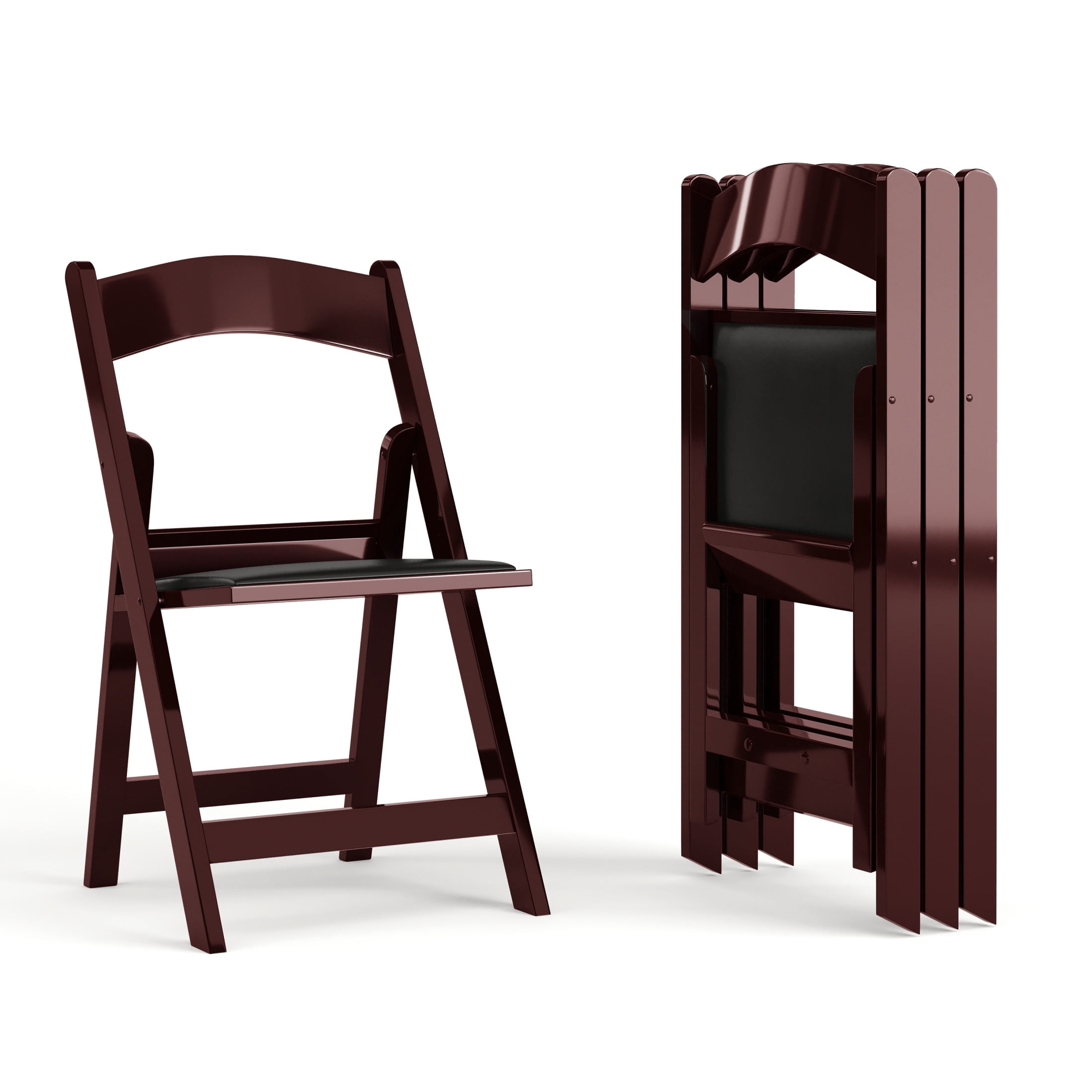 Flash Furniture, Folding Chairs, Hercules Series, Set of 4, Black