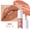 01#Single item-White MilkTea Nude, variant on Julystar Marble Swirl Mirror Lip Gloss, Long-Lasting Non-Sticky Hydrating Lip Lacquer with Plump Glassy Finish,Vintage Rust