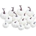 thumbnail image 1 of Fall Decor Fall Decorations for Home 15 Pcs Artificial Pumpkins Assorted Sizes Rustic Harvest Pumpkins Foam Pumpkin for Autumn Halloween Thanksgiving Party Home Decor, 1 of 7