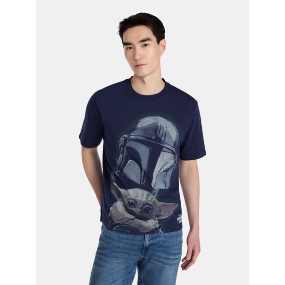 Star Wars The Mandalorian Men's and Big Men's Graphic Tee, Sizes XS-3XL