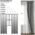 thumbnail image 2 of Mainstays 4 Piece Wave Jacquard Curtain Panel Set, Dark Grey, 27.5" W x 84" L, 2 of 6