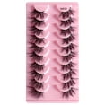 thumbnail image 1 of Pestañas postizas Pestañas medias naturales Pestañas cortas y tenues de visón sintético Pestañas postizas 10 pares, 1 of 5