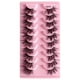 thumbnail image 1 of Pestañas postizas Pestañas medias naturales Pestañas cortas y tenues de visón sintético Pestañas postizas 10 pares, 1 of 5