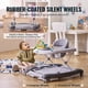 thumbnail image 3 of VEVOR Andador para bebes 4 en 1, centro de actividades plegable para bebes con ruedas, 3 alturas ajustables, bandeja para música y juguetes, asiento de aprendizaje | Caminar detrás | Rockero |, 3 of 9