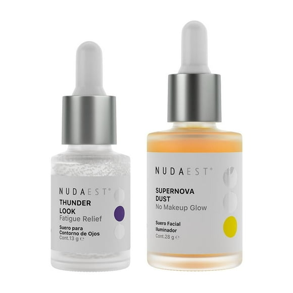 Set suero iluminador y contorno de ojos para bolsas y ojeras Nuda Est Nuda Est Brilla