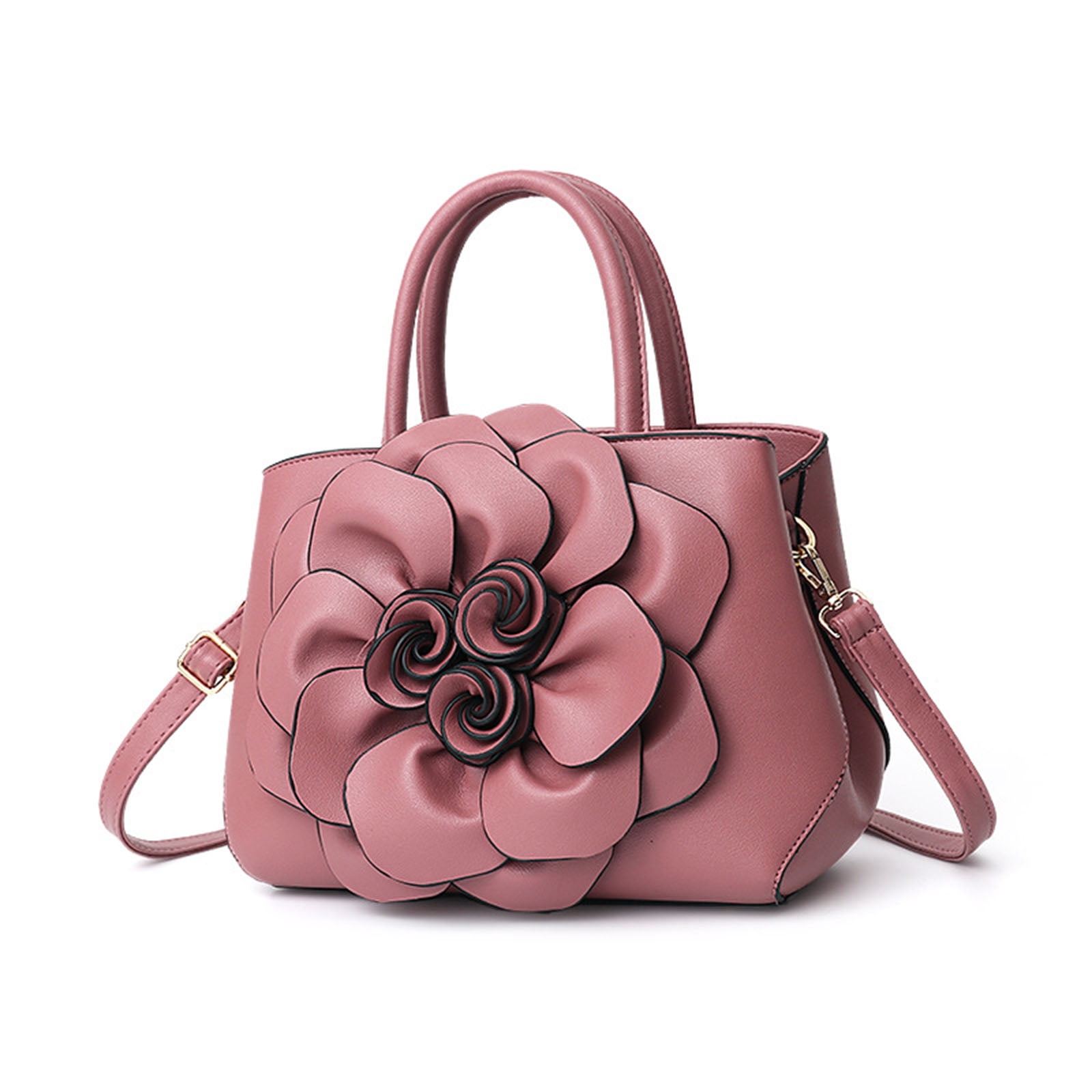 Stylago Purses and Handbags for Women Top Handle Satchel Leather Floral Shoulder Crossbody Bags Ladies Evening Party Tote Pink