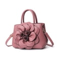thumbnail image 2 of Faraee Womens Flower Purses and Handbags Leather Fashion Small Shoulder Crossbody Tote Bag Work Casual Top Handle Satchel Pink, 2 of 4