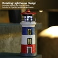thumbnail image 4 of Modelo Faro Decorativa Lámpara Giratoria Resina Solar para Al Aire Libre Del Patio Rojo, 4 of 9