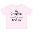 thumbnail image 3 of Inktastic My Grandma Loves Me Heart Grandchild Boys or Girls Baby T-Shirt, 3 of 5