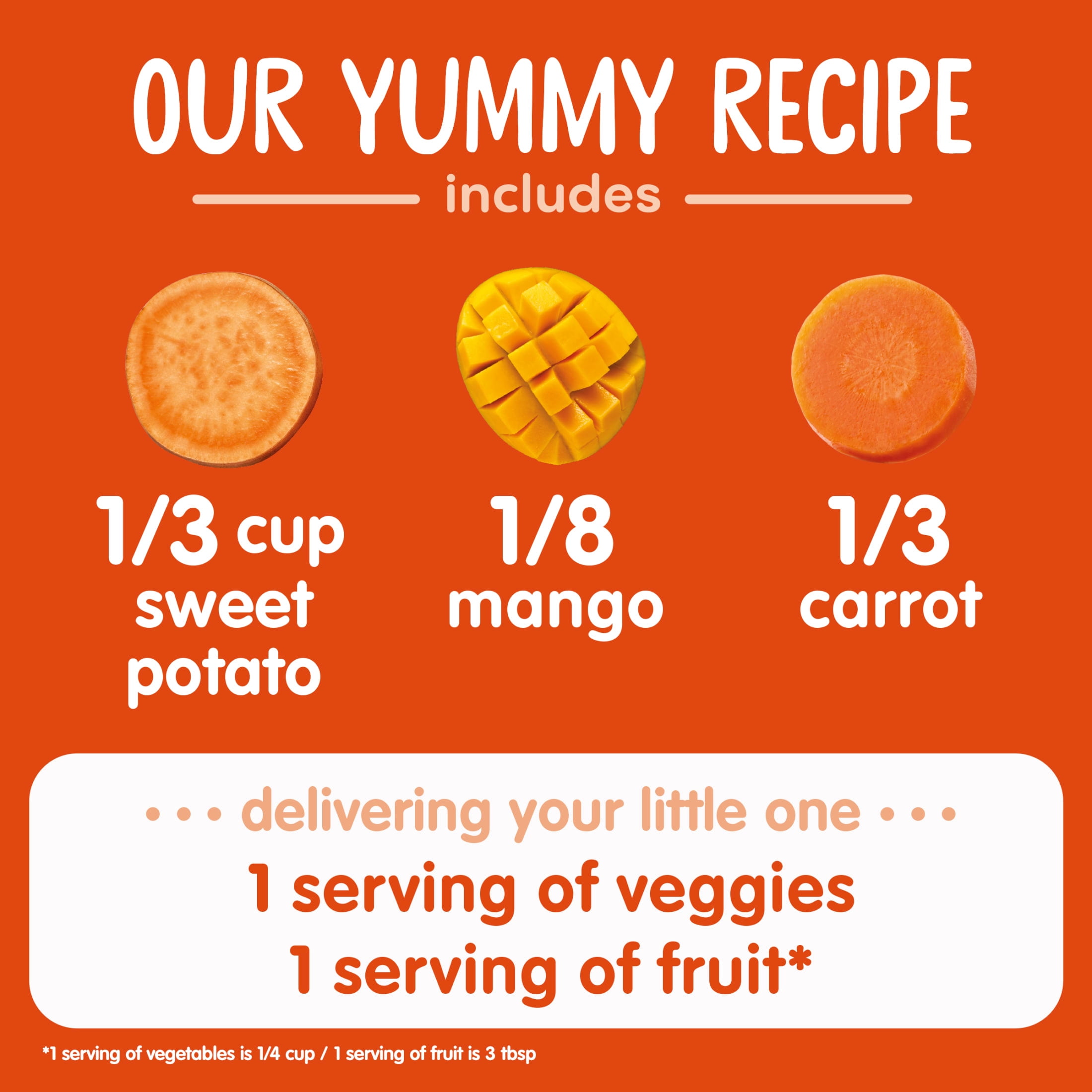 (12 pack) Happy Baby Clearly Crafted, Stage 2 Organic Baby Food, Sweet Potatoes Mangos & Carrots, 4 oz. Pouch