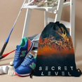thumbnail image 3 of Secret Level Mochila de Cuerdas para Deportes y Gimnasio, Bolsa de Cuerdas Resistente al Agua, Bolsa Cinch, 30×40cm, 3 of 6