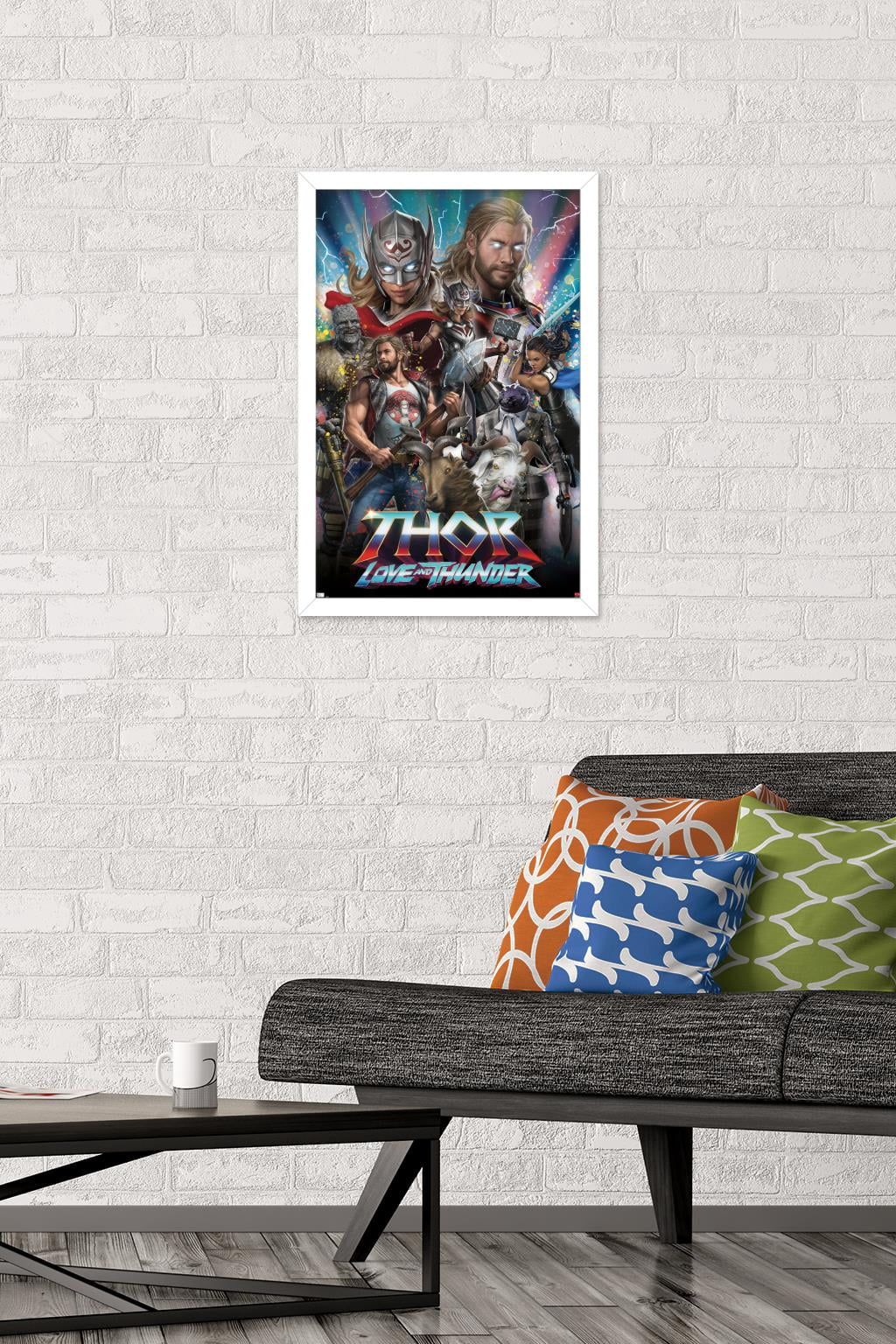 Marvel Thor: Love and Thunder - Amazing Wall Poster, 14.725" x 22.375" Framed