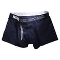 thumbnail image 2 of rygai Men Underpants Super Soft Elastic Waist Seamless Breathable Sweat-Absorbing Cotton Men Stretchy Boxers Close Fit Underpants for Adult,Navy Blue 2XL, 2 of 8