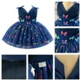 thumbnail image 3 of OBEEII Little Girls Birthday Party Dresses Sparkle Butterflies Tulle Tutu Dress Princess Pageant Dresses Sleeveless V Neck Birthday Party Gowns, 3 of 9