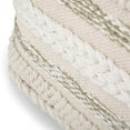 thumbnail image 5 of SIMPLIHOME Sommer Square Pouf, Footstool, Upholstered in Natural Handloom Woven Cotton Pattern, for the Living Room, Bedroom and Kids Room, Boho, Contemporary, Modern, 5 of 5