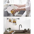 thumbnail image 5 of Sunflower Truck Kitchen Dish Towels for Drying Dishes Set of 2, Summer Botanical Elegant Pastoral Floral Wooden Waffle Weave Microfiber Hand Tea Bathroom Towels Quick Dry & Absorbent Towel 15.7x23.6, 5 of 7