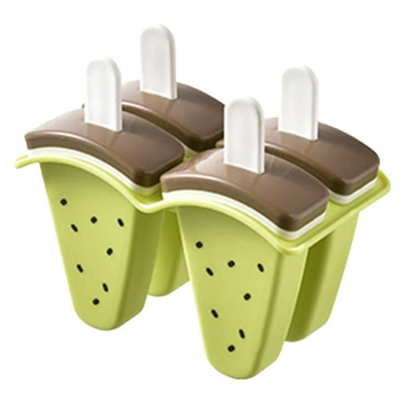 

Famure Fruit Popsicle Mold|DIY Popsicle Molds 4 Pieces|PP Ice Pop Molds BPA Free Reusable Easy Release Homemade Ice Pop Maker Watermelon Orange Kiwi Popsicles Molds