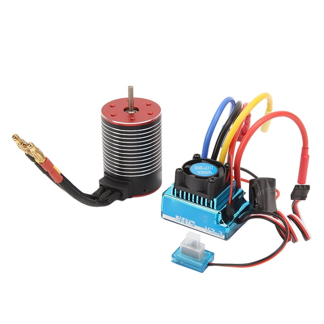 RC Motor sin Escobillas ESC Set Profesional Impermeable de Alta Torsión 3650 Motor sin Escobillas 120A ESC Combo Set para RC Car ANGGREK Otros