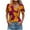 Multicolor, variant on Womens Tops Dressy Casual Short Sleeve Round Neck Shirts for Women Plus Size Womens Country Graphic Tees Vintage Trendy
