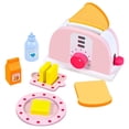 thumbnail image 3 of de juguetes de de , con accesorios, diversión de simulación, 10 piezas de juguete interactivo para de 3 en adelante, CUTICAT Tostadora de aprendizaje, 3 of 8