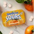 thumbnail image 4 of Sunkist Sours Sugar Free Tangerine Orange Candy 50-Piece Tin, Regular Size, 1.76 oz., 4 of 7