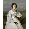 thumbnail image 2 of Corot, Jean-Baptiste-Camille 15x18 White Modern Wood Framed Museum Art Print Titled - Marie-Louise Sennegon, 2 of 4