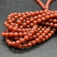 thumbnail image 4 of K-KED Red Agate Gemstone Round Beads - 6mm, 8mm, 10mm, 12mm 15"-8 mm, 4 of 7