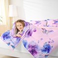 thumbnail image 4 of Manfei Letter Z Monogrammed Full Size Comforter Sets,Watercolor Rustic Flowers Bedding Comforter Set,Cute Butterflies Bedding Sets For Girls,Microfiber Room Decorative Reversible,3-Piece, 4 of 8